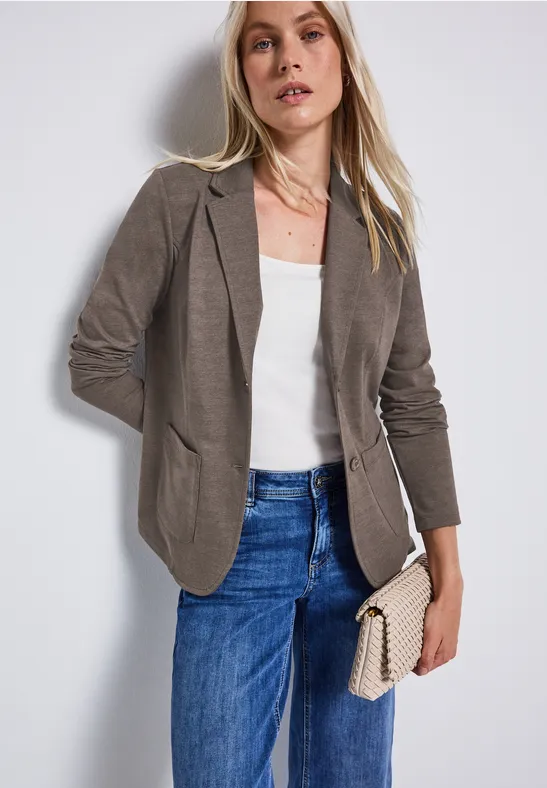 Thumbnail - Street One Frauen Basic Blazer in Braun, Gr: 34