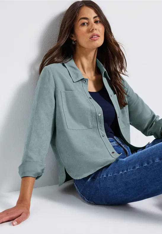 Thumbnail - Kurzes Mini-Cord Overshirt