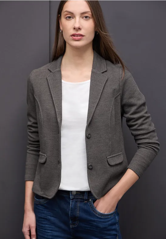 Thumbnail - Street One Frauen Basic Blazer in Braun, Gr: 38