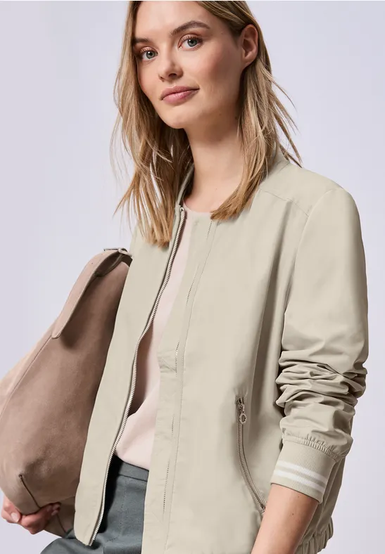 Thumbnail - Street One Frauen Kurzer Blouson in Beige, Gr: 38