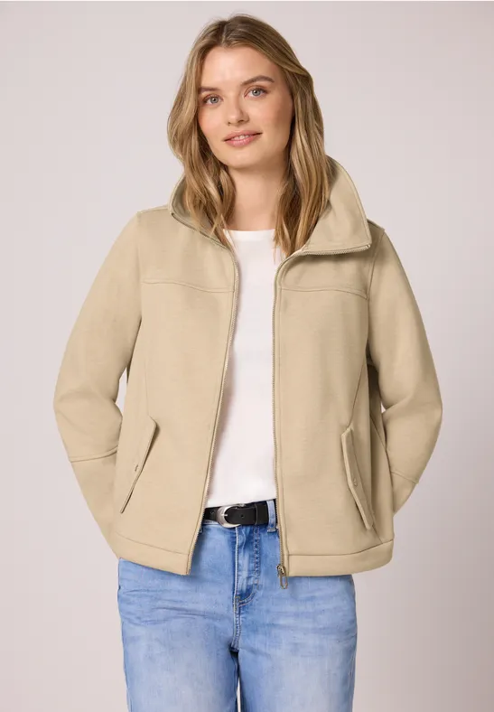 Thumbnail - Street One Frauen Jacke mit Strings in Beige, Gr: 38