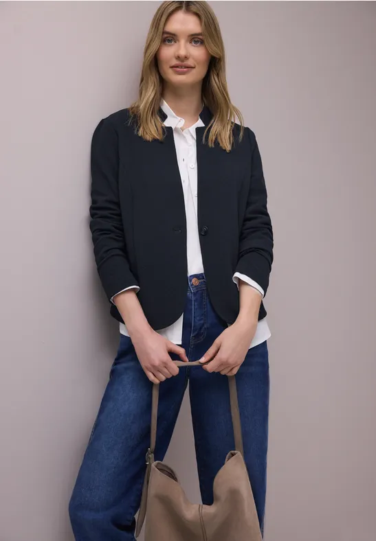 Thumbnail - Jersey Blazer mit Struktur