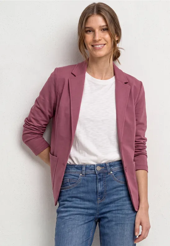 Basic Blazer in Unifarbe