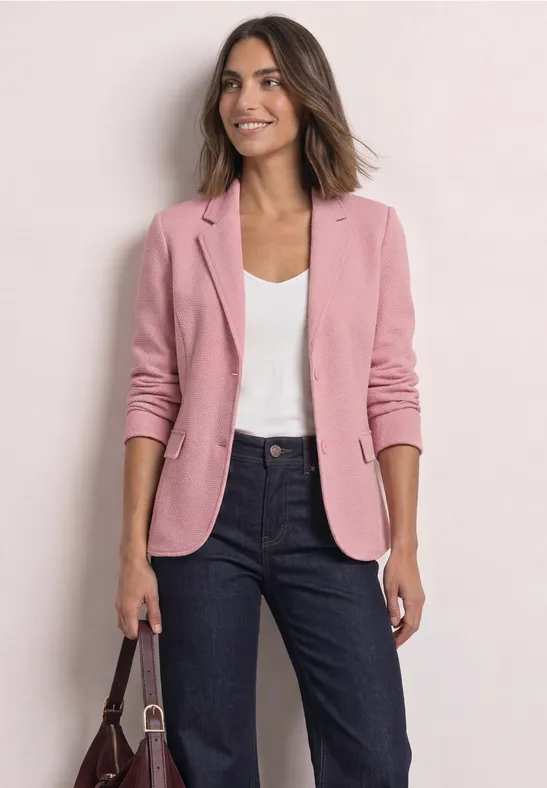 Basic Blazer mit Struktur