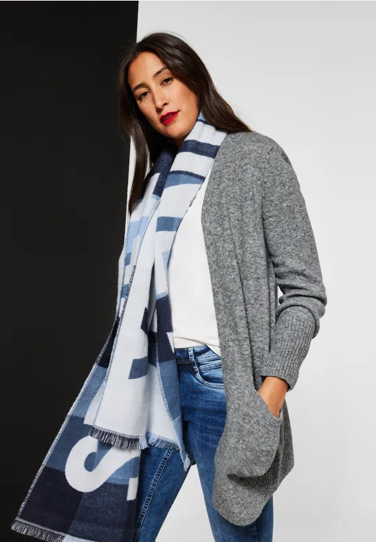 STREET-ONE Basic Cardigan für Damen in Grau - CANICE | STREET-ONE