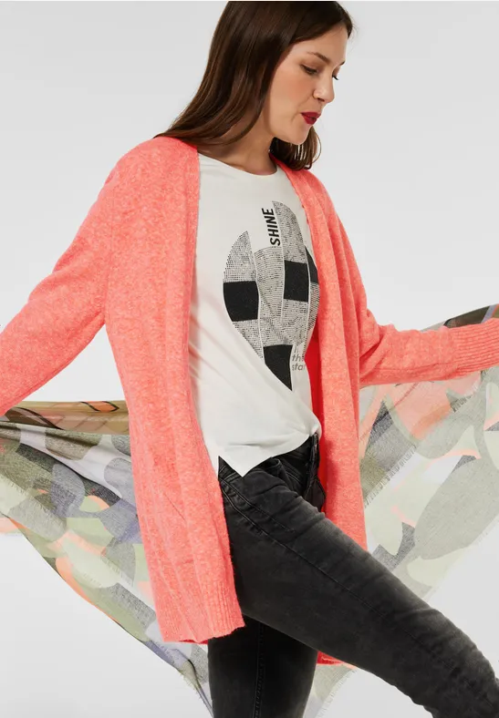STREET-ONE Basic Cardigan für Damen in Orange - CANICE | STREET-ONE