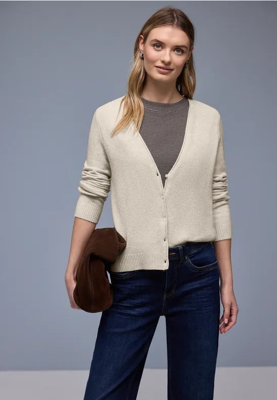 Thumbnail - Kuscheliger V-Neck Cardigan