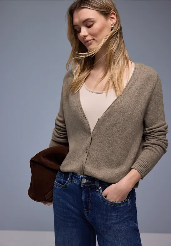 Thumbnail - Kuscheliger V-Neck Cardigan