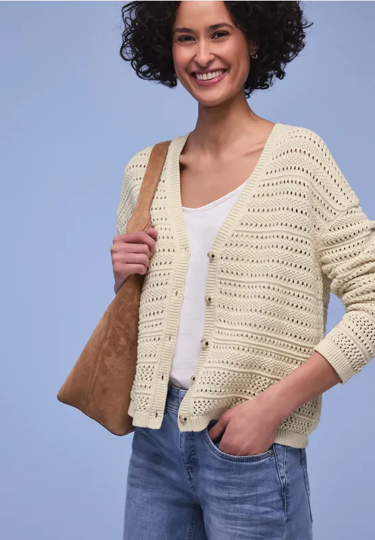 Thumbnail - Langarm Cardigan mit V-Neck