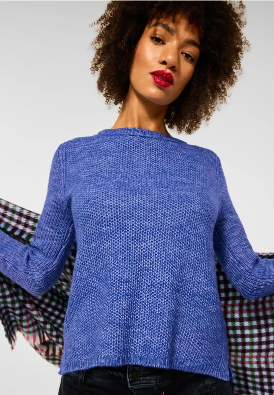 Street One Sweatshirt Street One Damen Pullover Mit Lochmuster