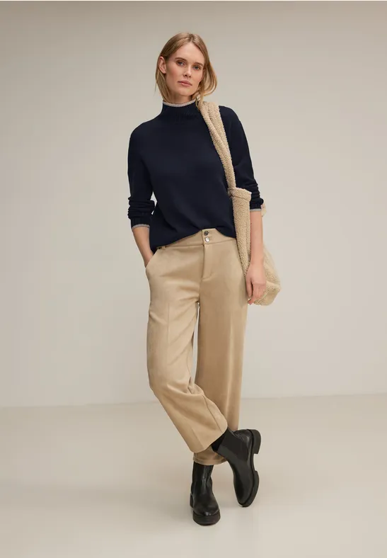 strick pullover stehkragen damen pullover Rollkragenpullover Damen Street One Street One Damen Pullover Mit