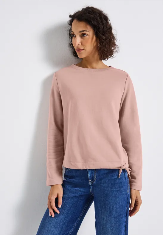 Thumbnail - Street One Frauen Rundhals Sweatshirt in Rosa, Gr: 40