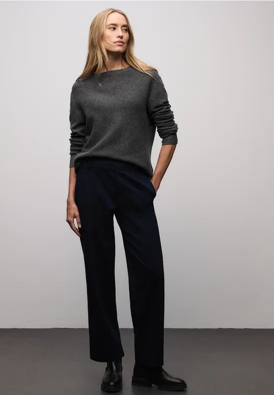 Thumbnail - Street One Frauen Langarmpullover in Grau, Gr: 40