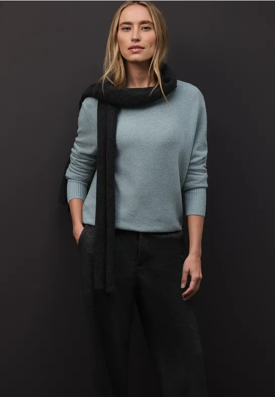 Thumbnail - Street One Frauen Langarmpullover in Blau, Gr: 38