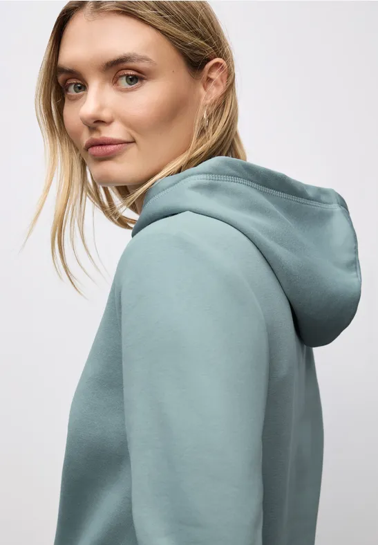 Street One Frauen Sweatshirt mit Kapuze in Blau, Gr: 38