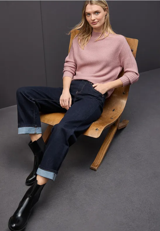 Thumbnail - Street One Frauen Strukturpullover in Rosa, Gr: 36