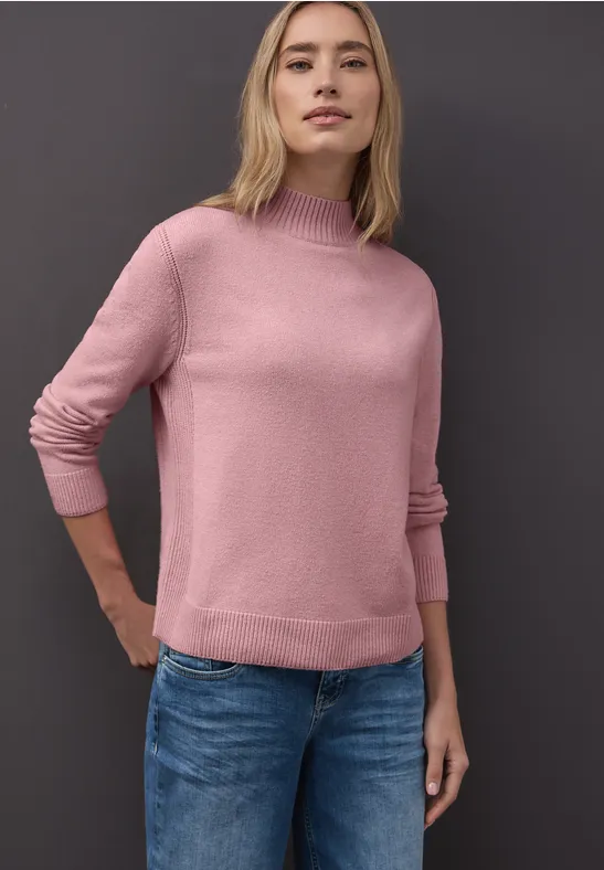 Thumbnail - Street One Frauen Kuscheliger Pullover in Rosa, Gr: 46