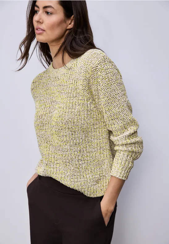 Thumbnail - Street One Frauen Grobstrickpullover in Beige, Gr: 42