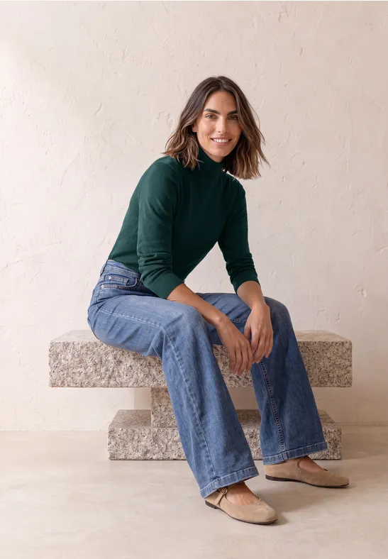Basic Pullover mit Turtle Neck