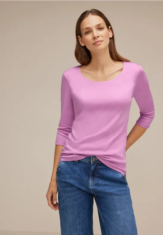 T-Shirt Donna Street One Con Stampa Party E Spalle Scoperte - Manica Lunga, Girocollo, Vestibilità Confortevole, Taglia EU 38 - 3