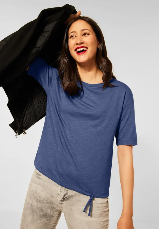 Street One Bicolor Polyester T-Shirt