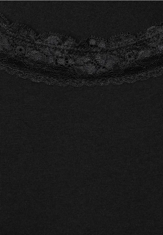Débardeur Gris Dentelle Street One – Taille FR 38 – Occasion En Parfait état