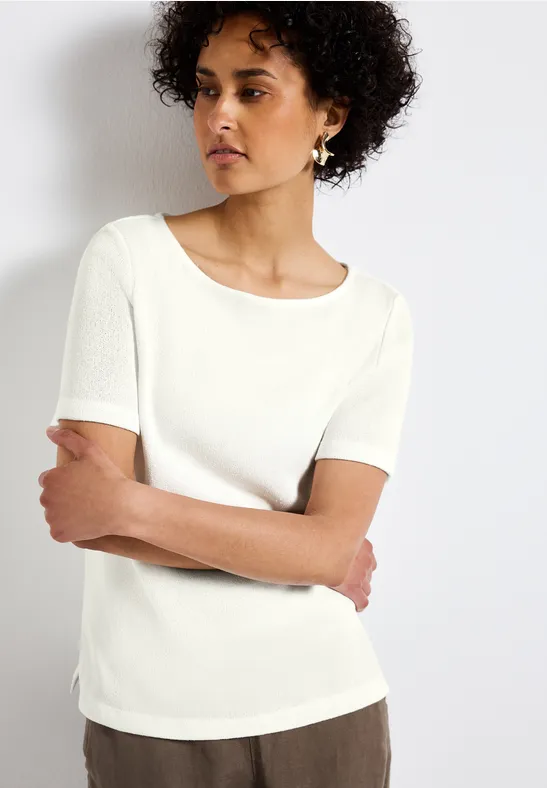 Thumbnail - Street One Strick-Look T-Shirt