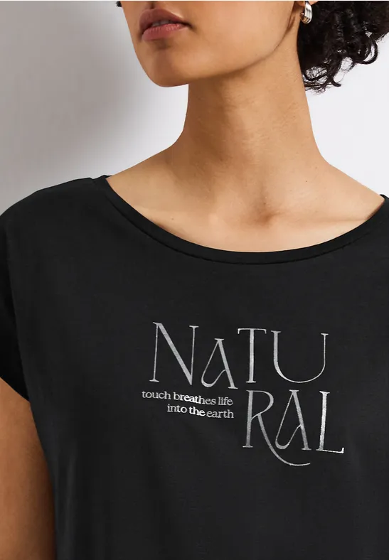 STREET ONE Shirttop met belettering