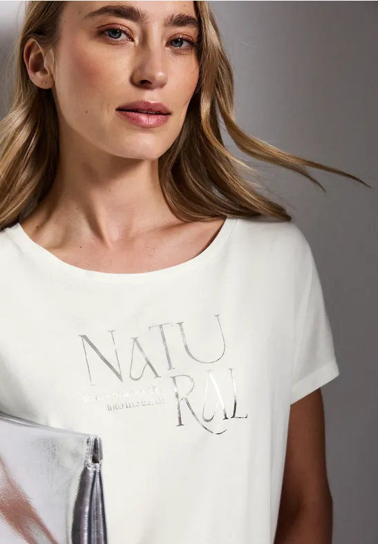 STREET ONE Shirttop met belettering