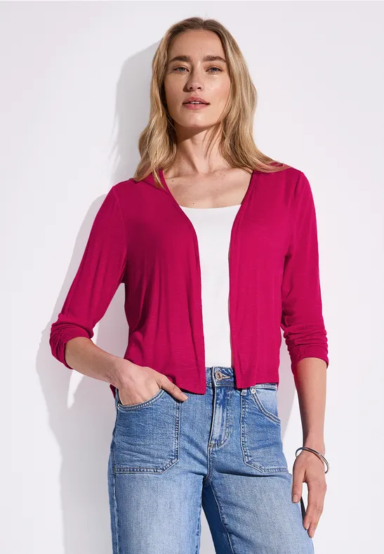 Thumbnail - Street One Frauen Offene Jacke in Pink, Gr: 46