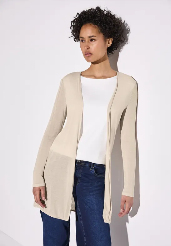 Thumbnail - Street One Frauen Offene Jacke in Beige, Gr: 34