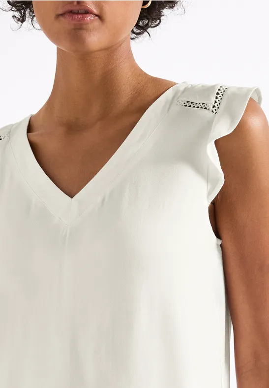 STREET ONE Shirttop met gehaakte details