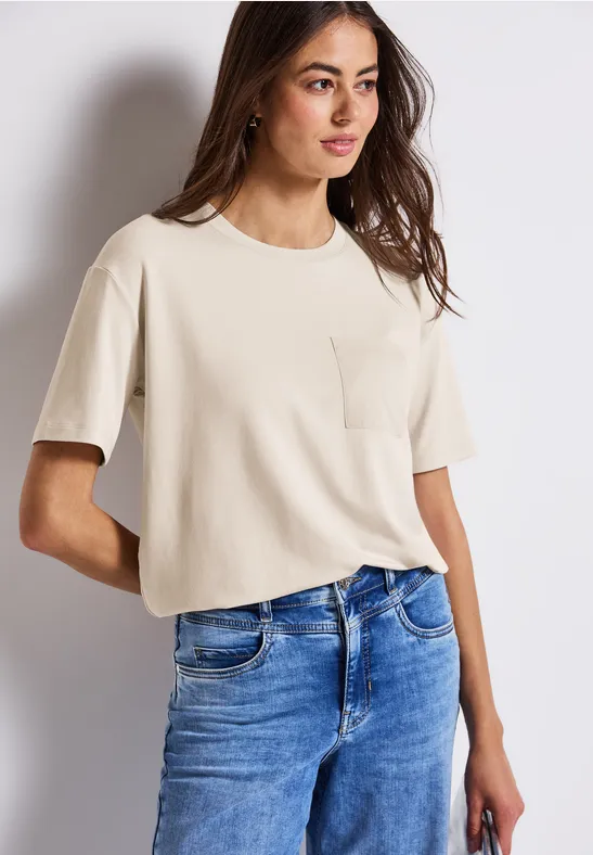 STREET ONE T-shirt met borstzak