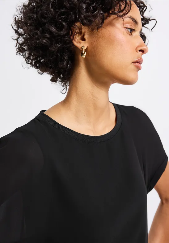 Thumbnail - 2-in-1 Chiffon Shirt