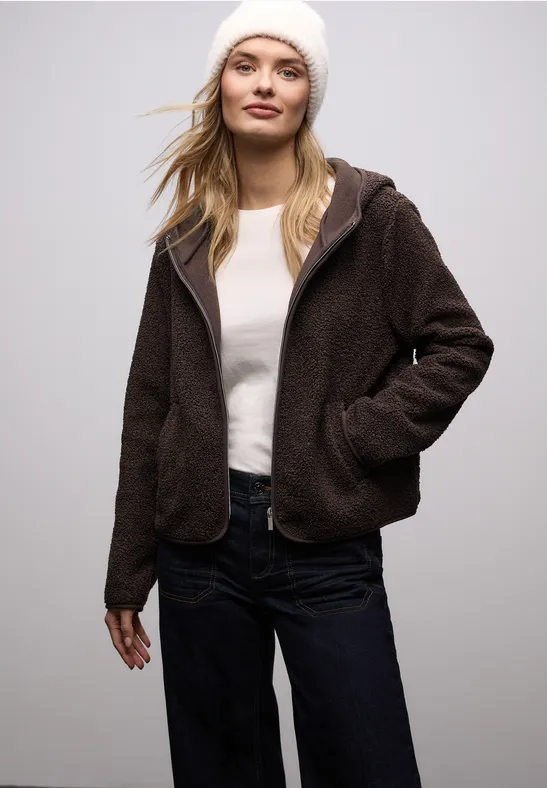 Thumbnail - Teddy-Jacke mit Kapuze