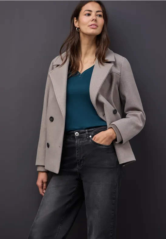 Thumbnail - Street One Frauen Top mit Knopfdetail in Türkis, Gr: 40