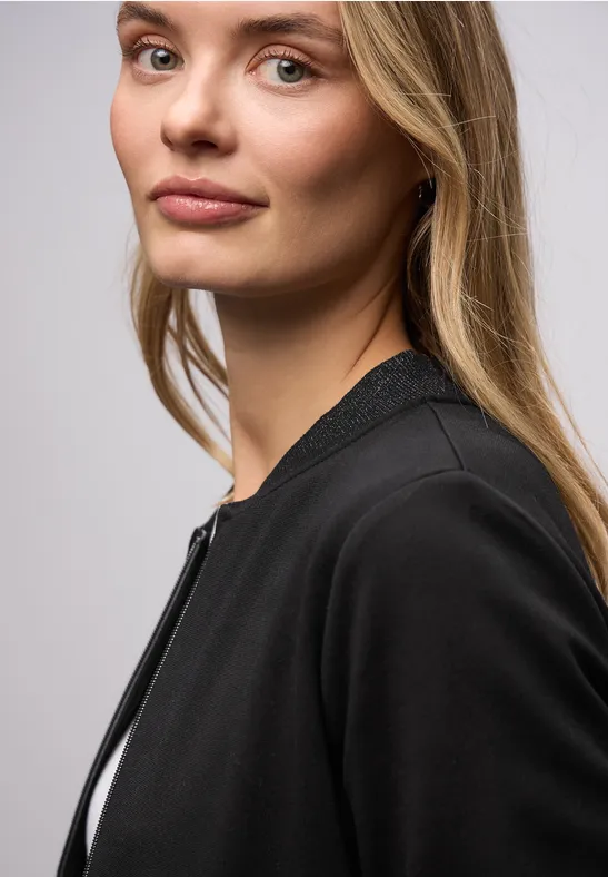 Thumbnail - Jersey-Blouson mit Glitzer