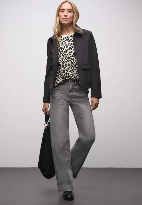 Thumbnail - Street One Frauen Jacquard Shirt in Beige, Gr: 40