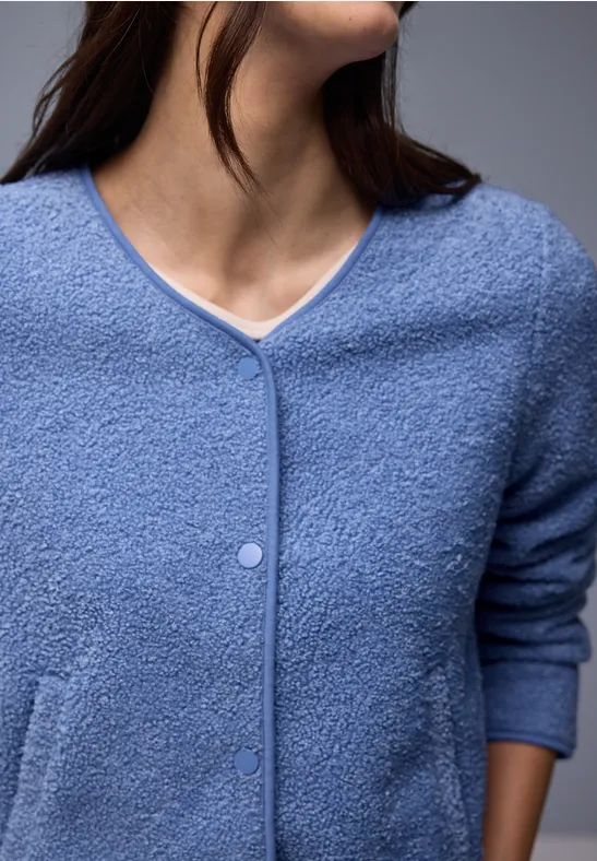 Thumbnail - Street One Frauen Teddyjacke in Blau, Gr: 42