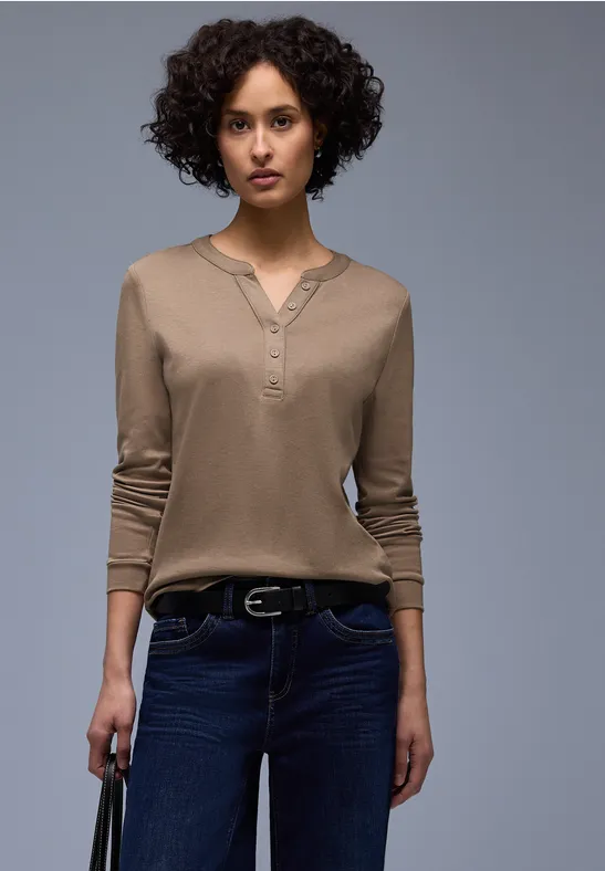 Shirt in Unifarbe