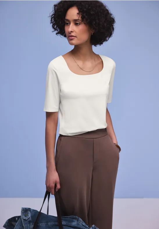 Street One Basic Shirt Weiß