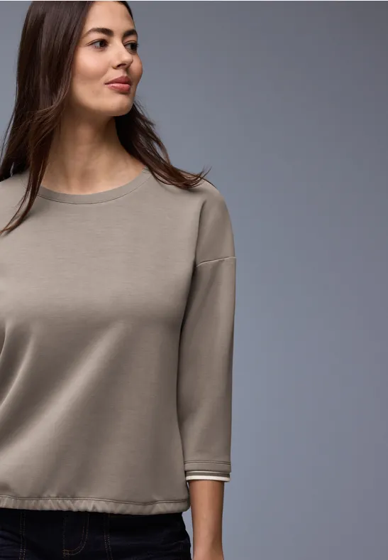 Thumbnail - Silk-Look Shirt mit Details