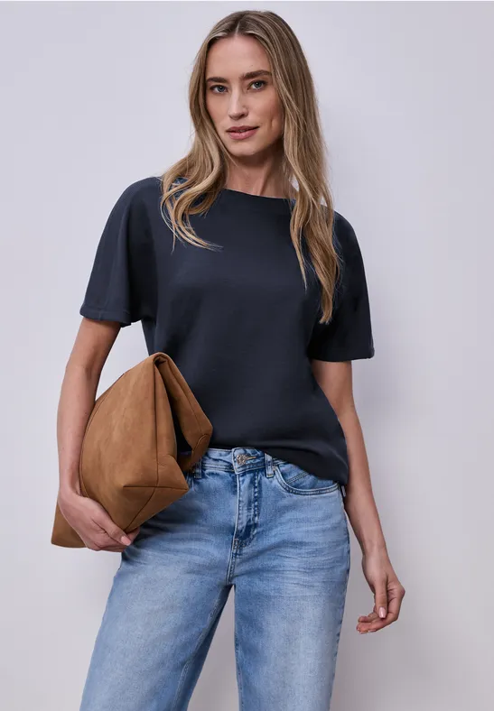 Thumbnail - Dropped Shoulder Shirt mit Rippdetail