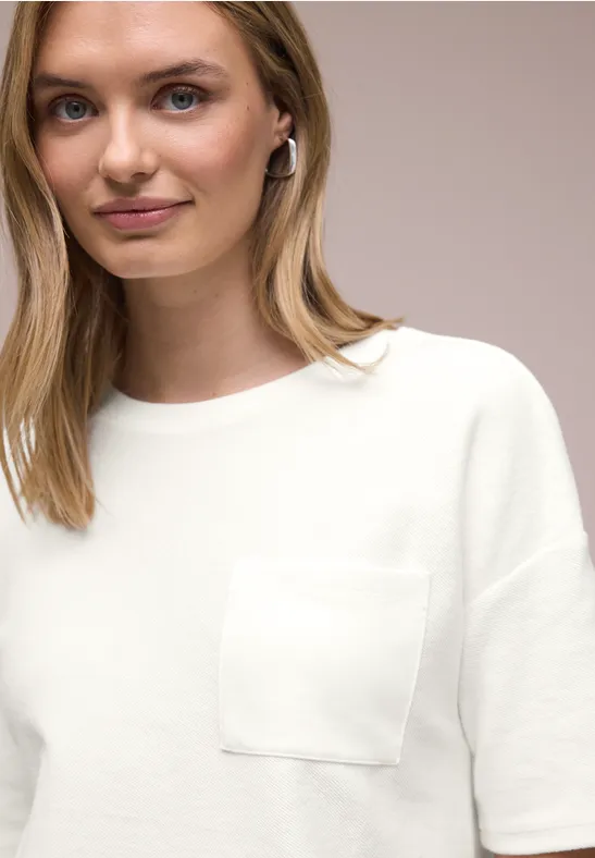 Thumbnail - Street One Kurzarmshirt mit Strukturmix