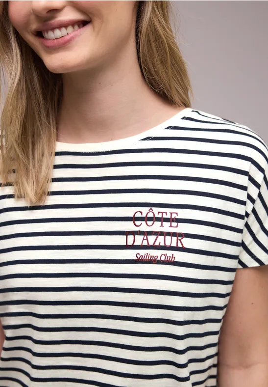 Thumbnail - Dropped Shoulder Shirt mit Streifen