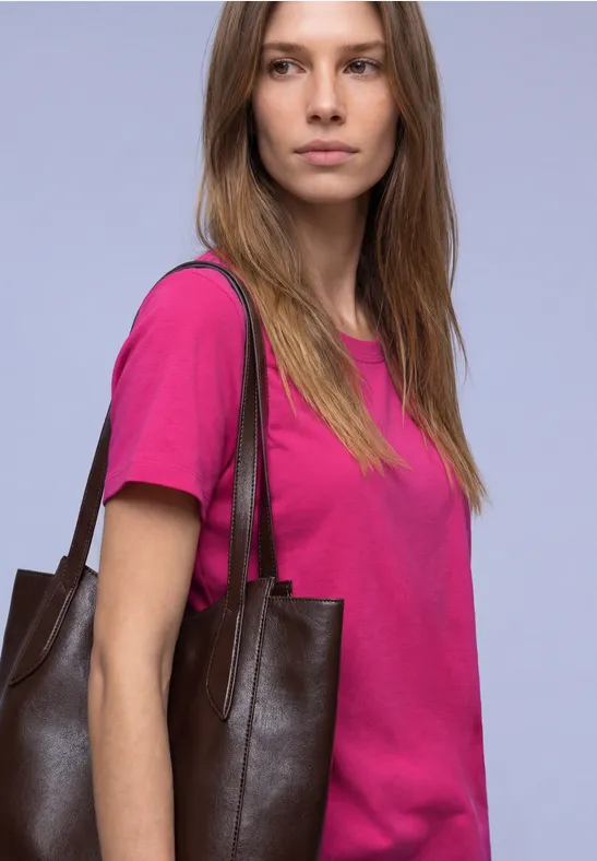 Thumbnail - Street One Frauen Basic T-Shirt in Pink, Gr: 40