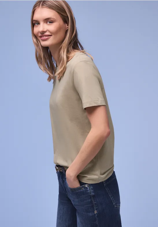Thumbnail - Street One Frauen Longshirt in Beige, Gr: 46