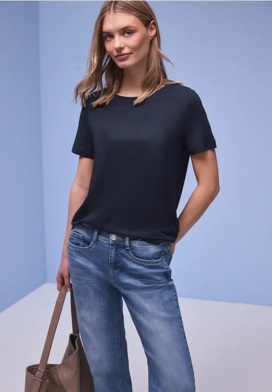 Thumbnail - Street One Frauen Longshirt in Blau, Gr: 44