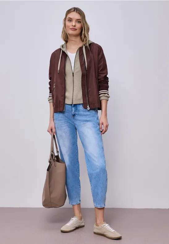 Thumbnail - Langarm Jacke mit Kapuze und Zipper