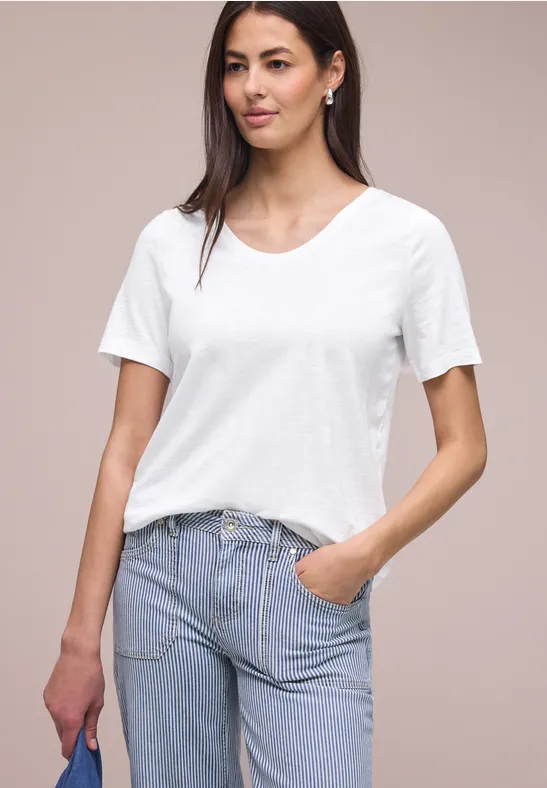 Basic T-Shirt aus Jersey